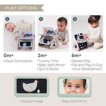 Black and White Spinning Book