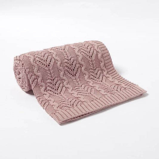 Knitted Pink Blanket