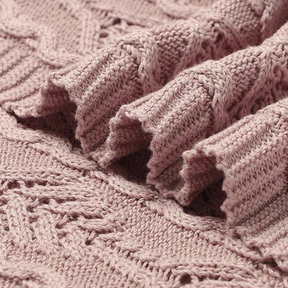 Knitted Pink Blanket