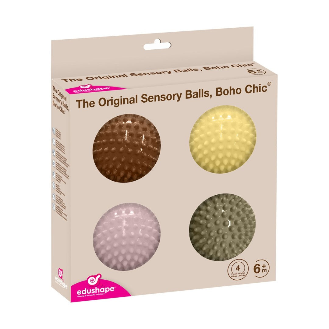 4 Pack Natural Boho Chic Sensory Balls