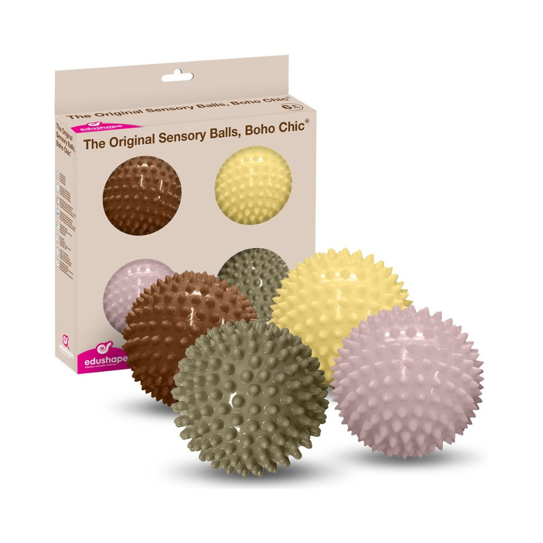 4 Pack Natural Boho Chic Sensory Balls