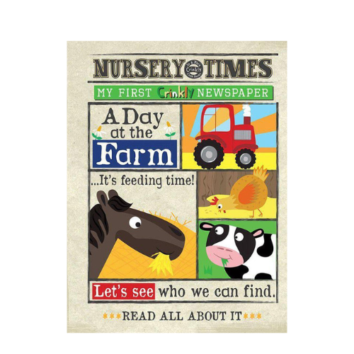 A Day At The Farm - Crinkly Newspaper