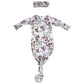 Floral Knotted Gown