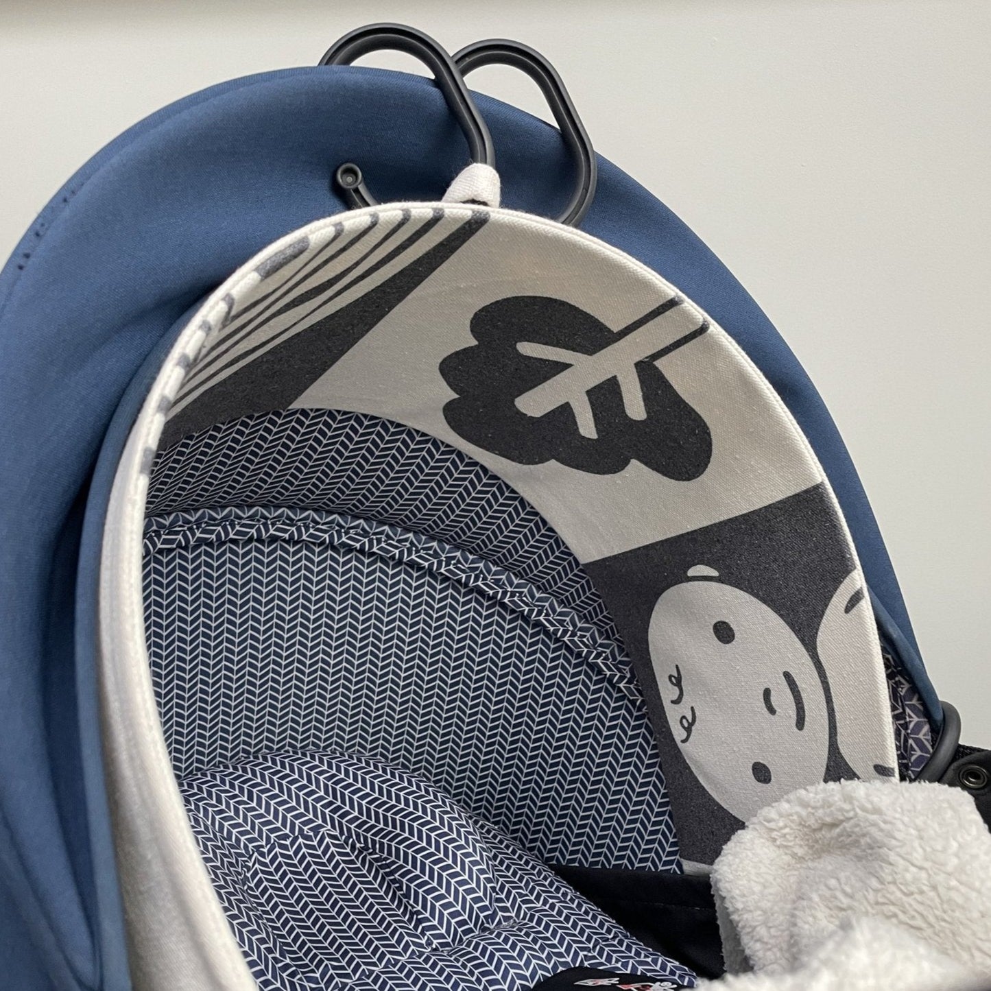 The Gallery | Black and White Pram Hood Toy