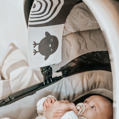 The Gallery | Black and White Pram Hood Toy