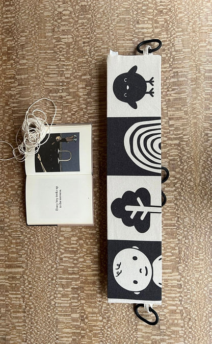 The Gallery | Black and White Pram Hood Toy