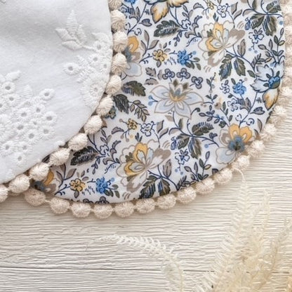 Vintage Style Bib - Blue Grey