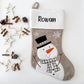 Personalised White Top Christmas Stocking