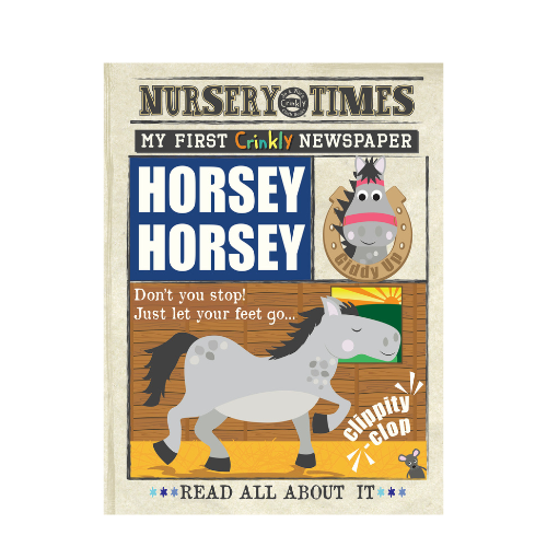 Horsey Horsey - Crinkly Newspaper