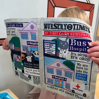 Busy Hospital - Crinkly Newspaper