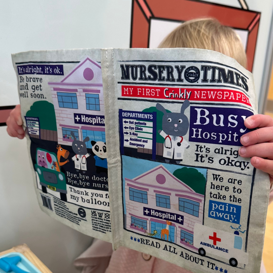 Nursery Times | Crinkly Newspaper | Busy Hospital