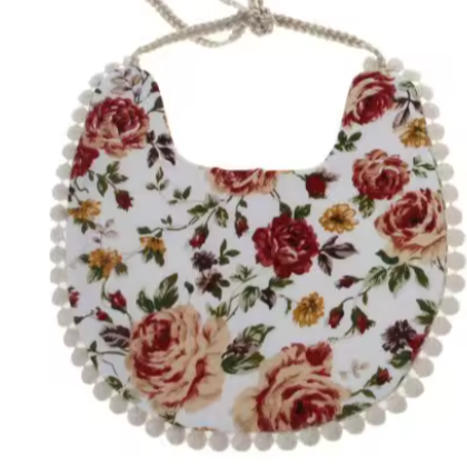 Vintage Style Bib - Large Flower