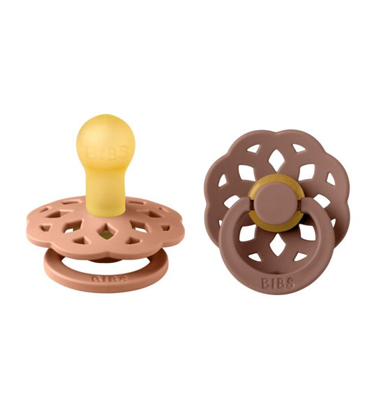 BIBs Boheme Dummies | 2 Pack | Woodchuck & Blush SIZE 1 ONLY
