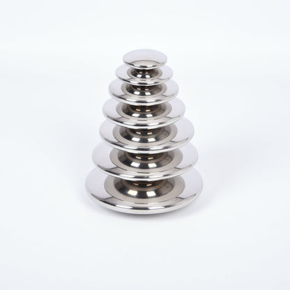Silver Reflective Buttons