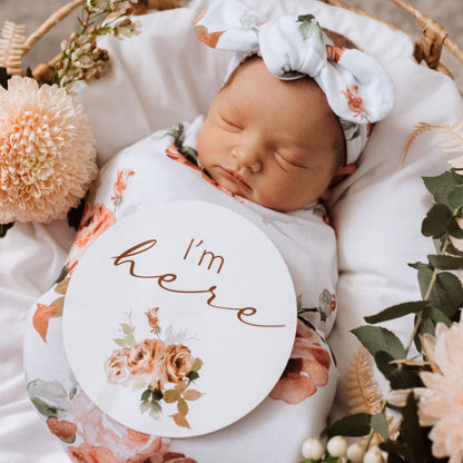 Rosebud & Pink Sand Reversible Milestone Cards