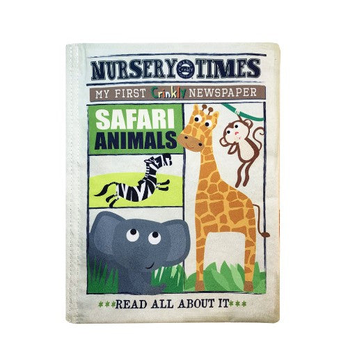 Safari Animals - Crinkly Newspaper