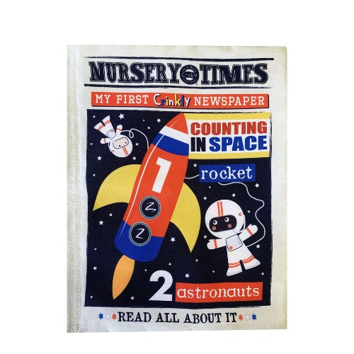 Counting In Space - Crinkly Newspaper