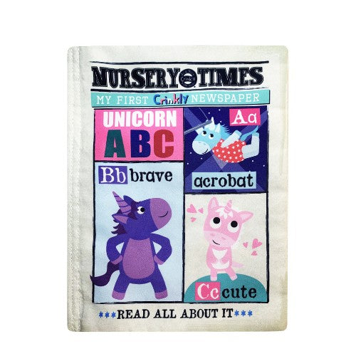 Unicorn ABC - Crinkly Newspaper