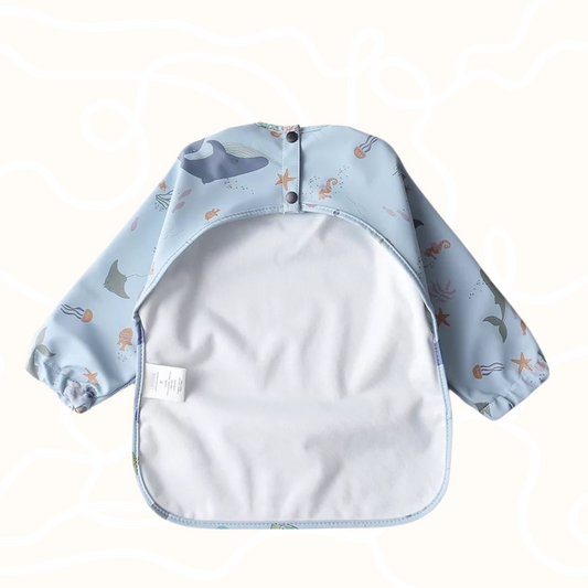 Long Sleeve Bib | Blue Whale Sea