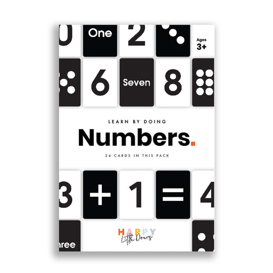 Monochrome Number Flashcards
