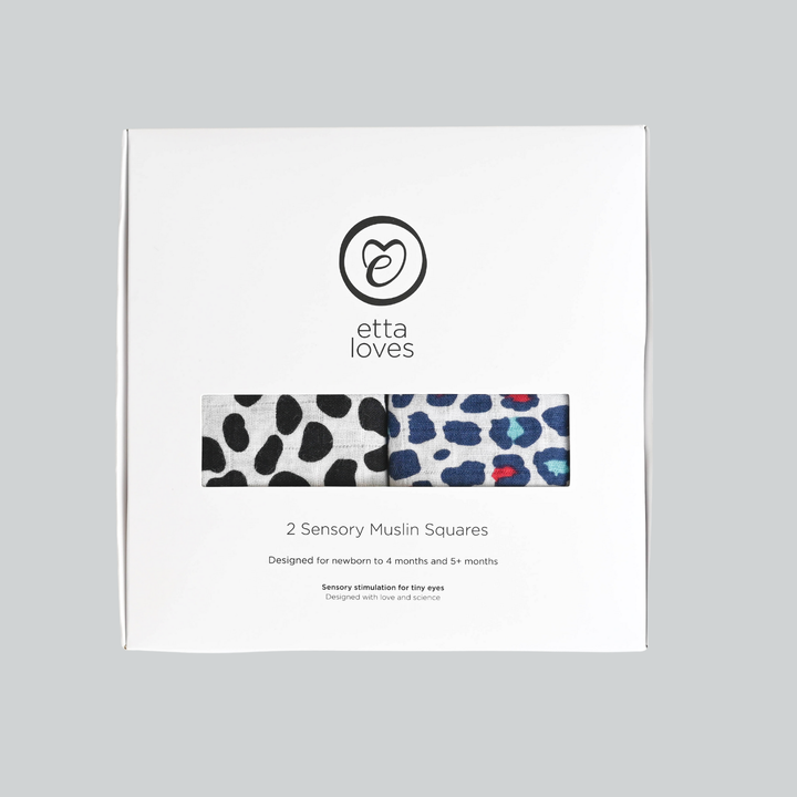 Etta Loves | Animal Print Muslins - 2 Pack - 0-4m  & 5m+