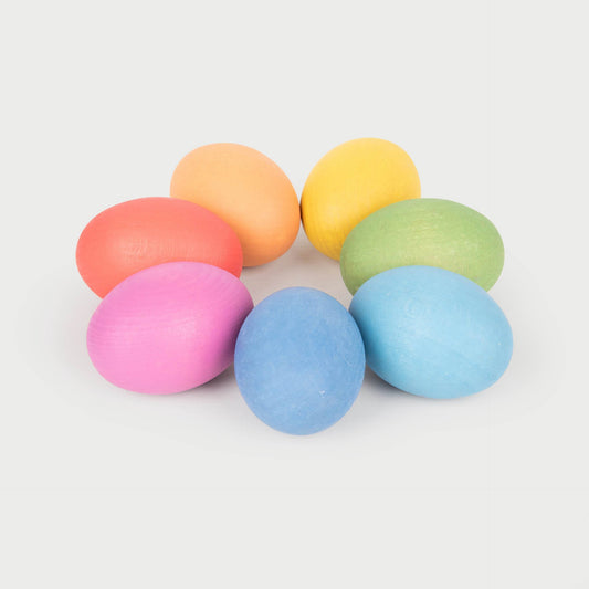 Rainbow Wooden Egg
