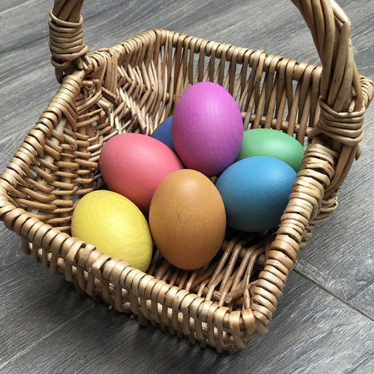 Rainbow Wooden Egg