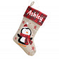 Personalised Tartan Hessian Christmas Stocking