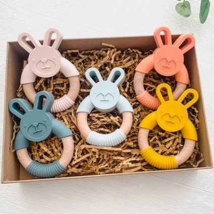 Bunny Silicone Teether | Various Colours