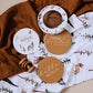 Alpha Wolf Organic Muslin Wrap and Beanie Hat