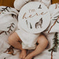 Alpha Wolf Organic Muslin Wrap and Beanie Hat