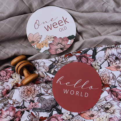 Australiana & Rust Reversible Milestone Cards