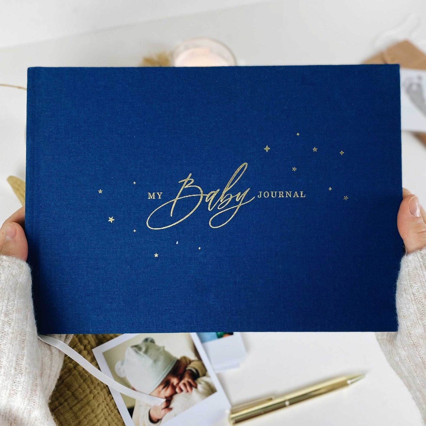 'My Baby Journal' Luxury Record Book | Blue
