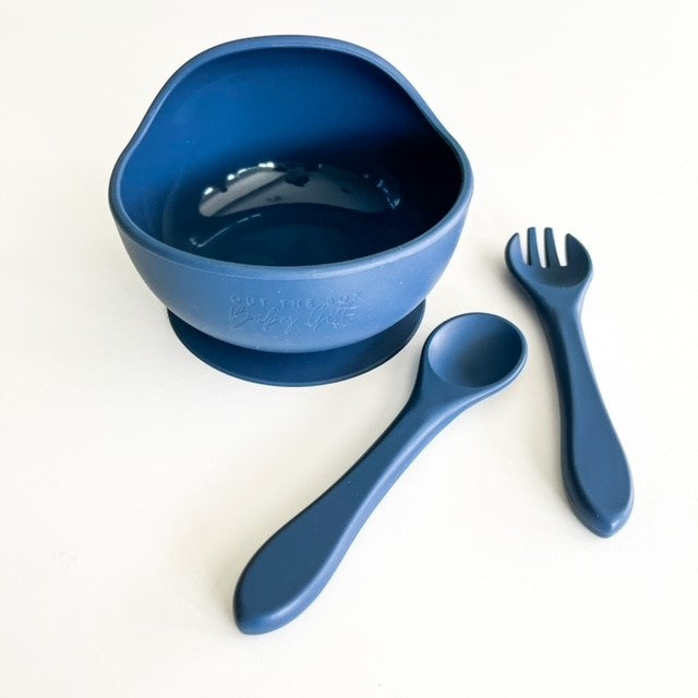 Bowl and Cutlery Set | Blue