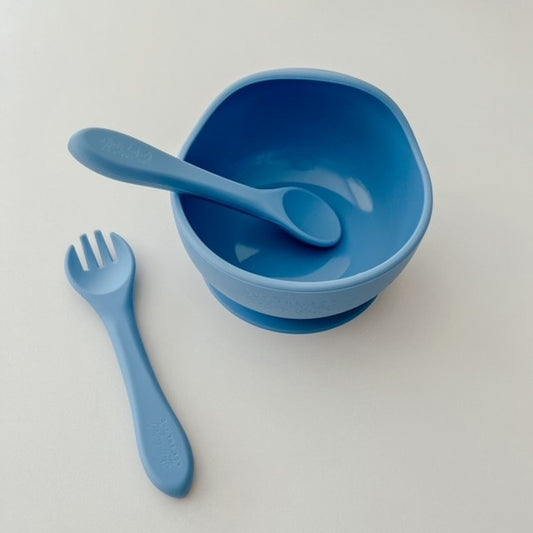 Bowl and Cutlery Set | Bright Blue