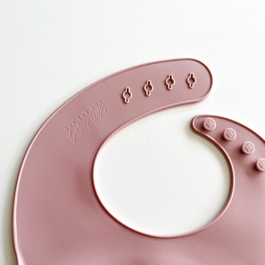 Silicone Feeding Bib | Blush