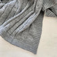 Cotton Cable Knit Blanket