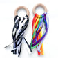 Rainbow and Black & White Ribbon Ring Combo | UKCA Tested