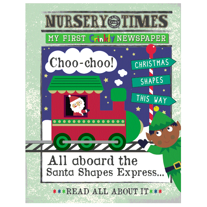 Nursery Times | Crinkly Newspaper | Christmas Shapes