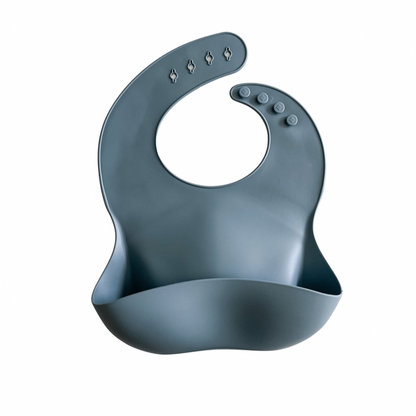 Silicone Feeding Bib | Dark Grey