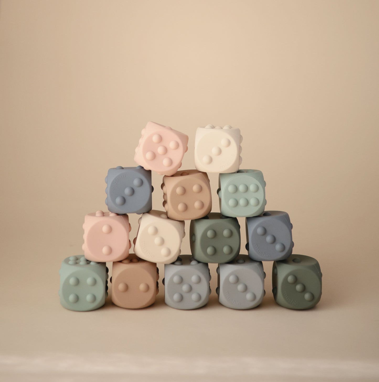 Dice Press Toy | 2 Pack Blush & Shifting Sand