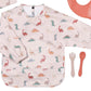 Long Sleeve Bib | Dinosaur Print