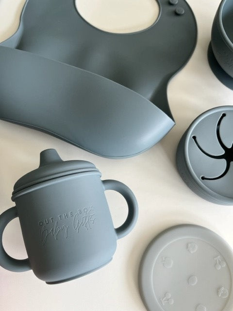 Feeding Set | 9 Piece Weaning | Grey