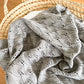 Knitted Cotton Blanket | Grey