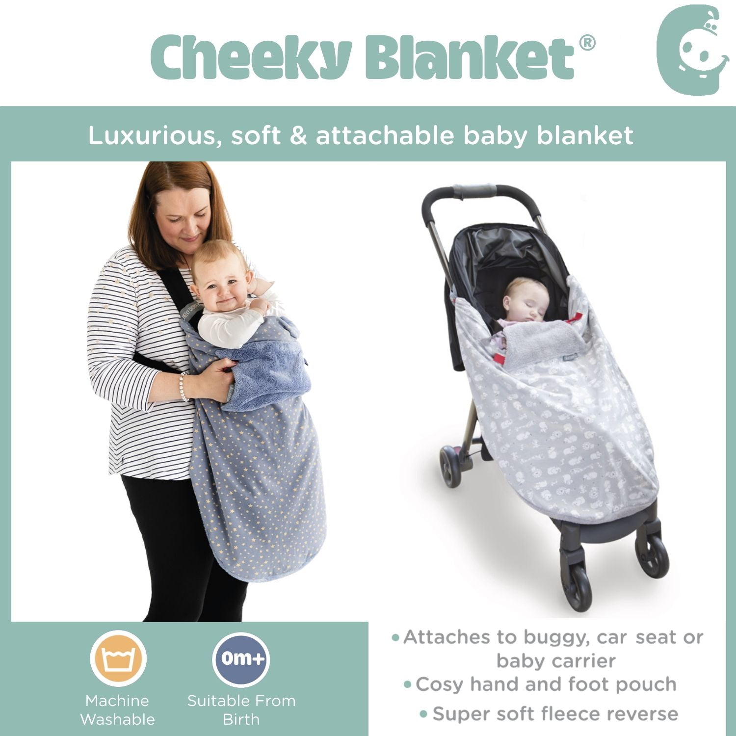 Stroller blanket shop that attaches