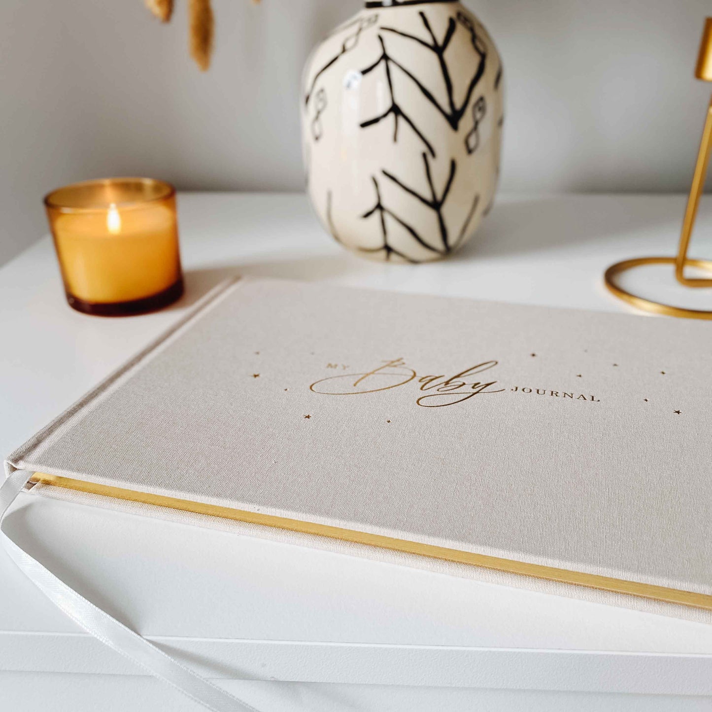 'My Baby Journal' Luxury Ivory Record Book