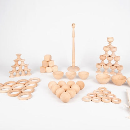 Large Natural Play Set | Heuristic Play | Loose Parts Play 63pcs