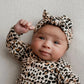 Knotted Gown & Bow | Leopard Print