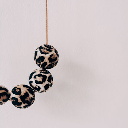 Leopard Print Nursing/Teething Necklace