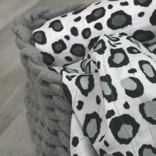 Leopard Print Muslin Swaddle